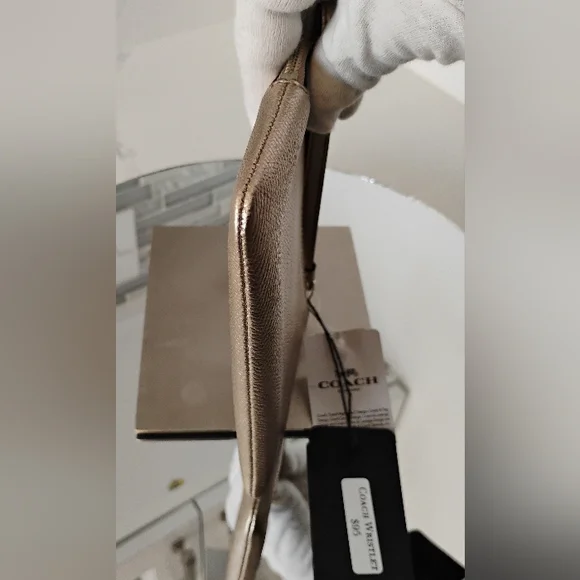 Coach Wristlet - Shimmering Gold - Picture 4 of 7